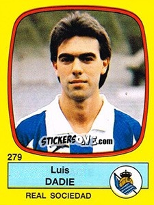 Figurina Luis Dadie - Liga Spagnola 1988-1989 - Panini