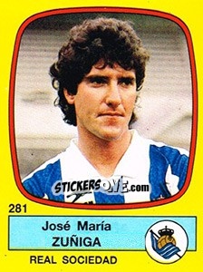 Sticker José María Zuñiga - Liga Spagnola 1988-1989 n. 281 - Panini