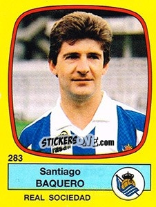 Cromo Santiago Baquero - Liga Spagnola 1988-1989 n. 283 - Panini