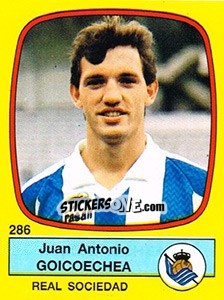 Cromo Juan Antonio Goicoechea - Liga Spagnola 1988-1989 n. 286 - Panini
