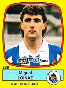Cromo Miguel Loinaz - Liga Spagnola 1988-1989 - Panini