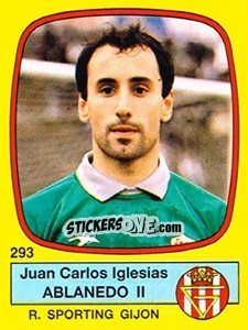 Sticker Juan Carlos Iglesias Ablanedo II - Liga Spagnola 1988-1989 n. 293 - Panini