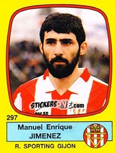 Sticker Manuel Enrique Jimenez - Liga Spagnola 1988-1989 n. 297 - Panini