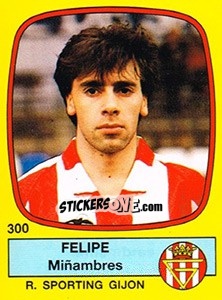 Sticker Felipe Miñambres - Liga Spagnola 1988-1989 n. 300 - Panini