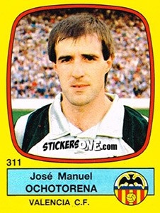 Cromo José Manuel Ochotorena - Liga Spagnola 1988-1989 - Panini
