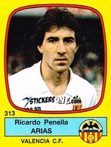 Sticker Ricardo Penella Arias - Liga Spagnola 1988-1989 n. 313 - Panini