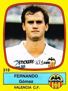Sticker Fernando Gómez - Liga Spagnola 1988-1989 n. 319 - Panini