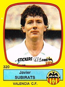 Figurina Javier Subirats - Liga Spagnola 1988-1989 - Panini