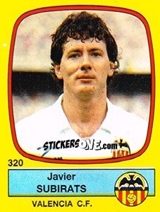 Figurina Javier Subirats - Liga Spagnola 1988-1989 n. 320 - Panini