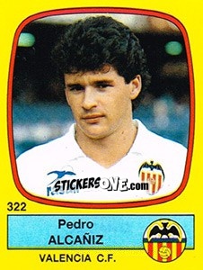 Cromo Pedro Alcañiz - Liga Spagnola 1988-1989 n. 322 - Panini