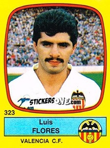 Sticker Luis Flores - Liga Spagnola 1988-1989 n. 323 - Panini