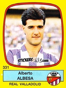 Sticker Alberto Albesa - Liga Spagnola 1988-1989 - Panini