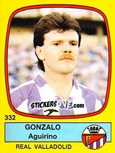 Figurina Gonzalo Aguirino - Liga Spagnola 1988-1989 - Panini