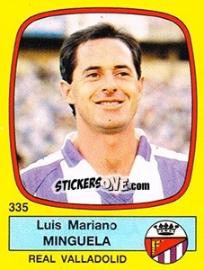 Figurina Luis Mariano Minguela - Liga Spagnola 1988-1989 - Panini