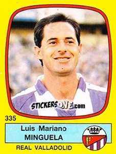 Sticker Luis Mariano Minguela - Liga Spagnola 1988-1989 n. 335 - Panini