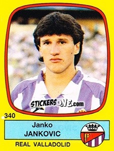 Sticker Janko Jankovic - Liga Spagnola 1988-1989 n. 340 - Panini