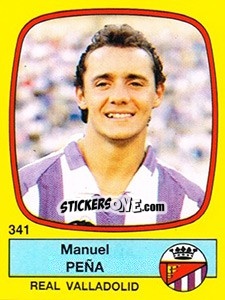 Figurina Manuel Peña - Liga Spagnola 1988-1989 - Panini