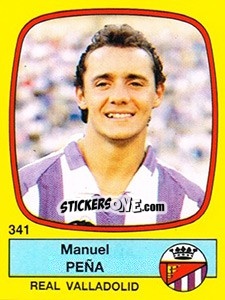 Sticker Manuel Peña - Liga Spagnola 1988-1989 n. 341 - Panini