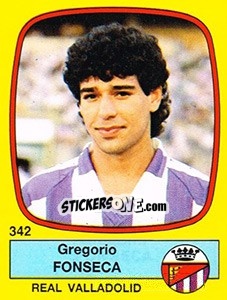 Sticker Gregorio Fonseca - Liga Spagnola 1988-1989 - Panini