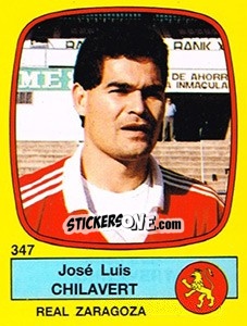 Sticker José Luis Chilavert - Liga Spagnola 1988-1989 n. 347 - Panini