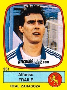 Cromo Alfonso Fraile - Liga Spagnola 1988-1989 - Panini