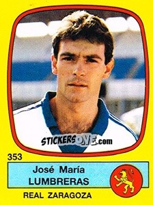 Sticker José María Lumbreras - Liga Spagnola 1988-1989 n. 353 - Panini