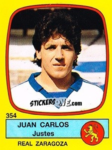 Cromo Juan Carlos Justes - Liga Spagnola 1988-1989 - Panini