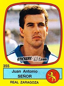 Sticker Juan Antonio Señor - Liga Spagnola 1988-1989 n. 355 - Panini