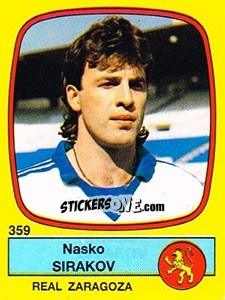 Cromo Nasko Sirakov - Liga Spagnola 1988-1989 - Panini
