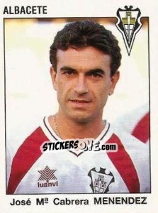 Cromo José Mª Cabrera Menendez - Liga Spagnola 1993-1994 - Panini