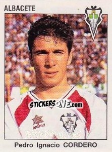 Sticker Pedro Ignacio Cordero - Liga Spagnola 1993-1994 - Panini