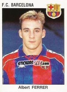 Sticker Albert Ferrer - Liga Spagnola 1993-1994 n. 74 - Panini