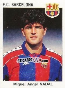 Sticker Miguel Angel Nadal - Liga Spagnola 1993-1994 n. 78 - Panini