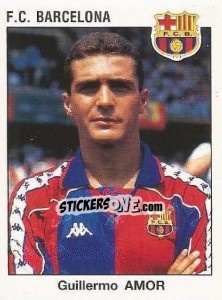 Sticker Guillermo Amor - Liga Spagnola 1993-1994 n. 80 - Panini