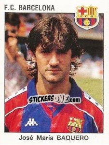Sticker José María Baquero - Liga Spagnola 1993-1994 n. 81 - Panini
