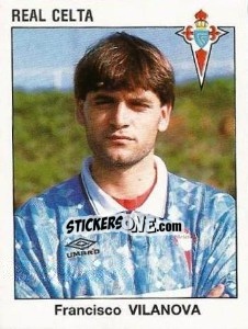 Sticker Francisco Vilanova - Liga Spagnola 1993-1994 n. 102 - Panini