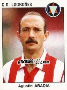 Sticker Agustín Abadia - Liga Spagnola 1993-1994 - Panini