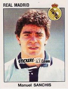 Figurina Manuel Sanchis - Liga Spagnola 1993-1994 - Panini