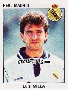 Sticker Luis Milla - Liga Spagnola 1993-1994 n. 166 - Panini
