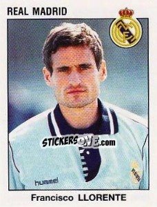 Figurina Francisco Llorente - Liga Spagnola 1993-1994 n. 170 - Panini