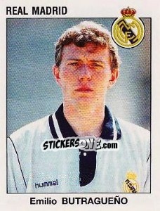 Cromo Emilio Butragueño - Liga Spagnola 1993-1994 - Panini
