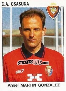 Cromo Angel Martin Gonzalez - Liga Spagnola 1993-1994 - Panini