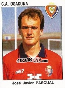 Sticker José Javier Pascual - Liga Spagnola 1993-1994 - Panini