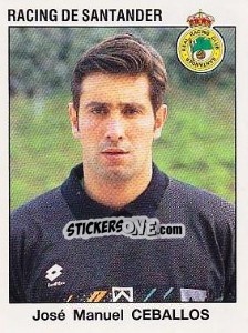 Sticker José Manuel Ceballos - Liga Spagnola 1993-1994 n. 208 - Panini