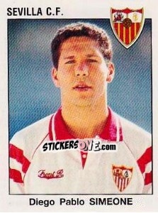Figurina Diego Pablo Simeone - Liga Spagnola 1993-1994 - Panini