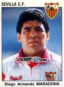 Figurina Diego Armando Maradona - Liga Spagnola 1993-1994 - Panini