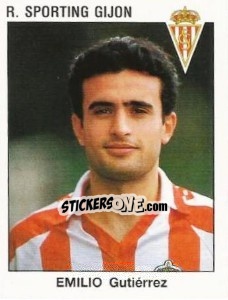 Sticker Emilio Gutiérrez - Liga Spagnola 1993-1994 n. 287 - Panini