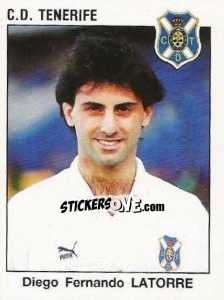 Sticker Diego Fernando Latorre - Liga Spagnola 1993-1994 - Panini