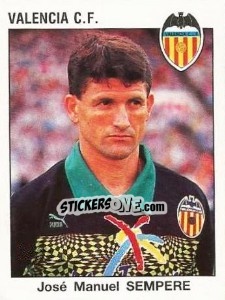 Sticker José Manuel Sempere - Liga Spagnola 1993-1994 - Panini