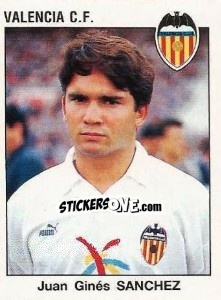 Figurina Juan Ginés Sanchez - Liga Spagnola 1993-1994 - Panini